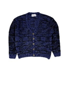 Karim Maher Oversize Contrast Gathering Cardigan